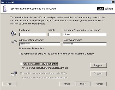 IBM Lotus Domino Server首次配置详解