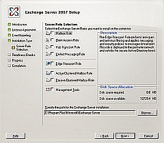 Exchange Server 2007 服务器角色部署