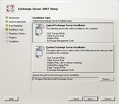 Exchange Server 2007 服务器角色部署